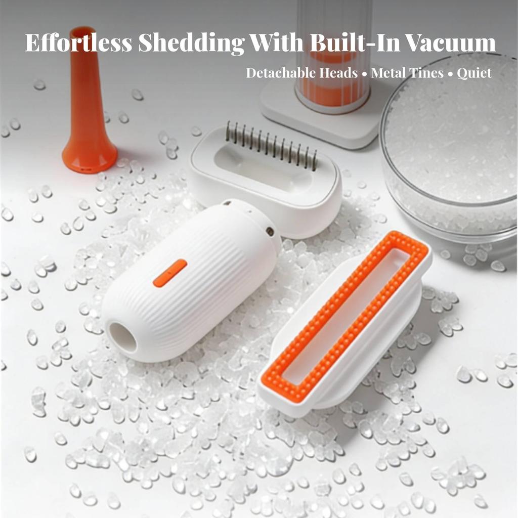Handheld Pet Vacuum with Interchangeable Heads Cordless for Bedding