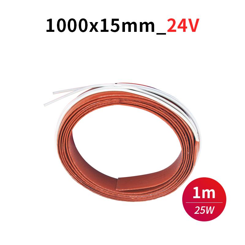Car Oil Pipe Heater Insulation Belt 12v 24v Automatic Constant Temperature Heating Waterproof Insulation Non-Conductive 24V  1000x15mm
