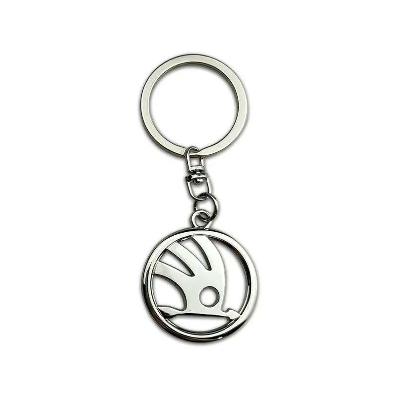 AHUN5 Metal Car Keychain Pendant Key Ring Key Accessories for Skoda Octavia Kodiaq Superb Yeti 2 A7 Tour RS Rapid Kodiak Fabia