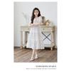 Kids Big Girls Korean Style Polka Dot Short Sleeve Fringe Hem Long Princess Dress