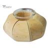 Natural Wood Candle Holder Wooden Glass Holder, Rustic Driftwood Ornament, Farmhouse Eco-friendly Tabletop Decor for Living Room Bedroom Office