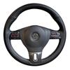 Чохол-плетіння на кермо автомобіля Для Volkswagen Golf 6 Mk6 VW Polo Sagitar Bora Santana Jetta Mk6 Протиковзкий Штучна шкіра