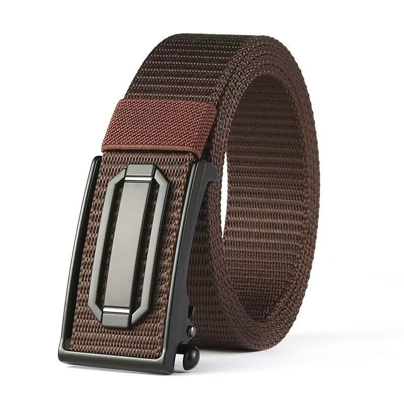

Men s Canvas Automatic Buckle Belt Wear Casual and Versatile Military Training Men s Belt 120cm