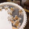 10pcs Sweet Pearls Flower Hairpin Resin Women Side Clip Headdress Mini Hair Claw  Daily