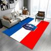 French Flag with FFF Rooster Emblem Patterned Carpet a Non Slip Rug Suitable for All Seasons and Any Setting, Gift