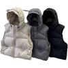 Hooded short down vest women's autumn and winter new popular fashion warm vest jacket