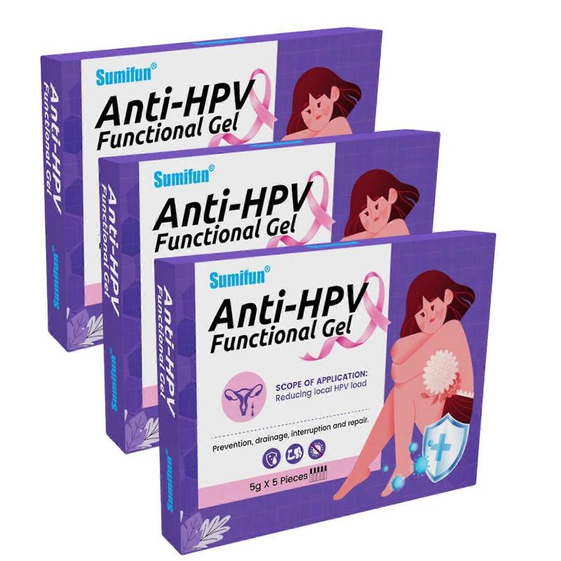 3boxes Anti-Hpv Gynecological Gel Anti-Hpv Bioprotein Human Interferon Private Parts Care Relaxes Inflammat (5 Pieces/box)