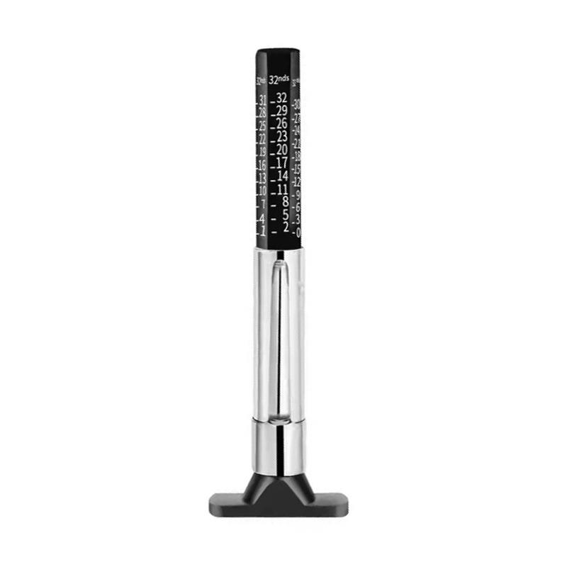 

0-25mm Car Tire Tread Depth Gauge Car Tire Wear Detection Measurement Tool Caliper Thickness Gauge 1PCS чёрный