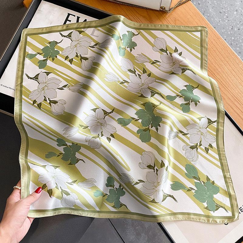 100% Silk Scarf Bandana Women Square Scarves Wrap Kerchief Mulberry Spring Fashion Luxury High Quality Headband Hijab Shawls