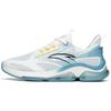 Cushioning Slip Resistant Abrasion Resistant Breathable Low Top Running Shoes Men's White Blue Yellow 112215501-3
