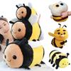 20-40cm Cartoon Cute Bee Plush Doll Pillow Fun Soft Insect Bee Ladybug Caterpillar Plush Toy Home Decor Gift For Boys And Girls