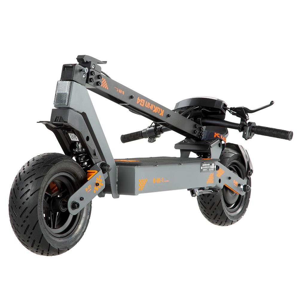 Trottinette Électrique Tout-Terrain Kukirin G4 Moteur de Pointe 2400W Pneu 11" Entièrement Suspendue Trottinette Électrique Adulte 60V 20Ah Freins à Double Disque Charge Maximale 120Kg