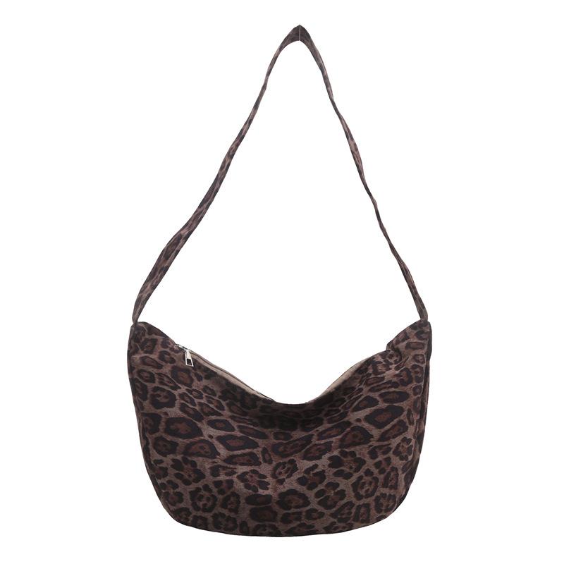 Autumn and Winter Popular Leopard Print Large-capacity Bag Women's 2025 New Casual Shoulder Bag Slack Tote Bag