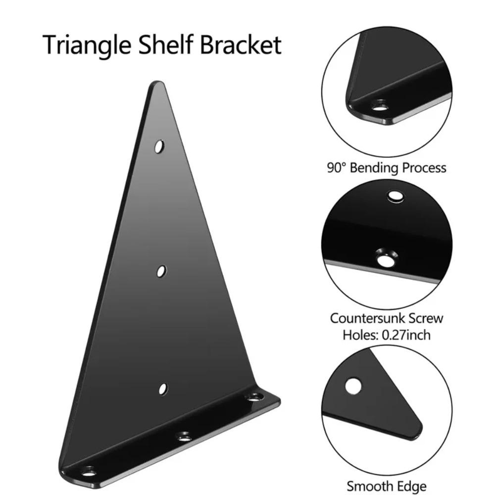 Right Triangle Corner Supports Invisible Furniture Fasteners for Beds/Cabinets/Shelves, Hidden Wall Brackets Floating Shelves