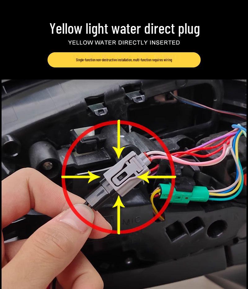Hyundai LA-FESTA Rearview Mirror Yellow Sequential Turn Signal
