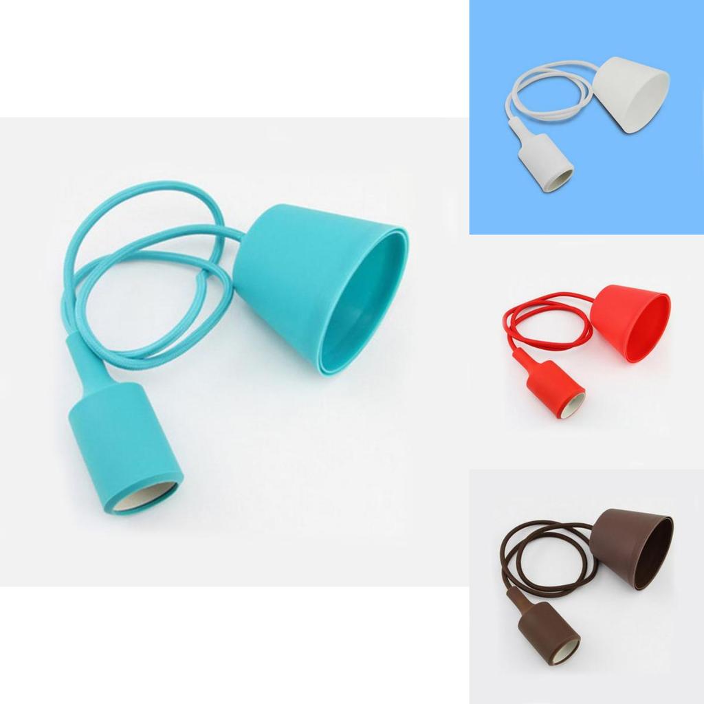 Silicone Pendant Light Socket With Control For Vintage Chandelier Decor