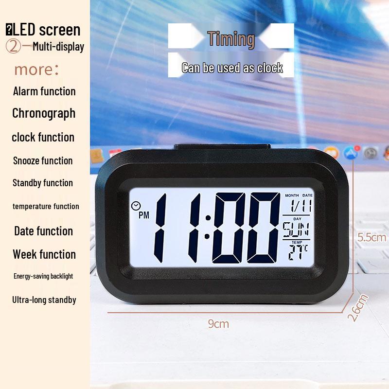 Smart Multi-functional Desktop Alarm Clock with Mute Mode and Long Battery Life
