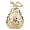 White Porcelain Artificial Pear Statue Durable Decorative Sculpture for Living Room Office Display