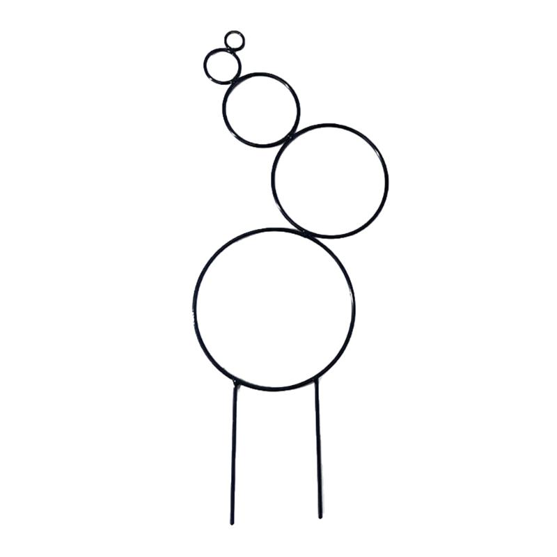 

Round Garden Trellis 14” Tall Plant Support for Climbing Vine Rack Dropshipping чёрный