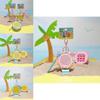 Stitch Summer Beach Steel Ball Art Board Keychain With Pvc Fun Hang Decor For Kids