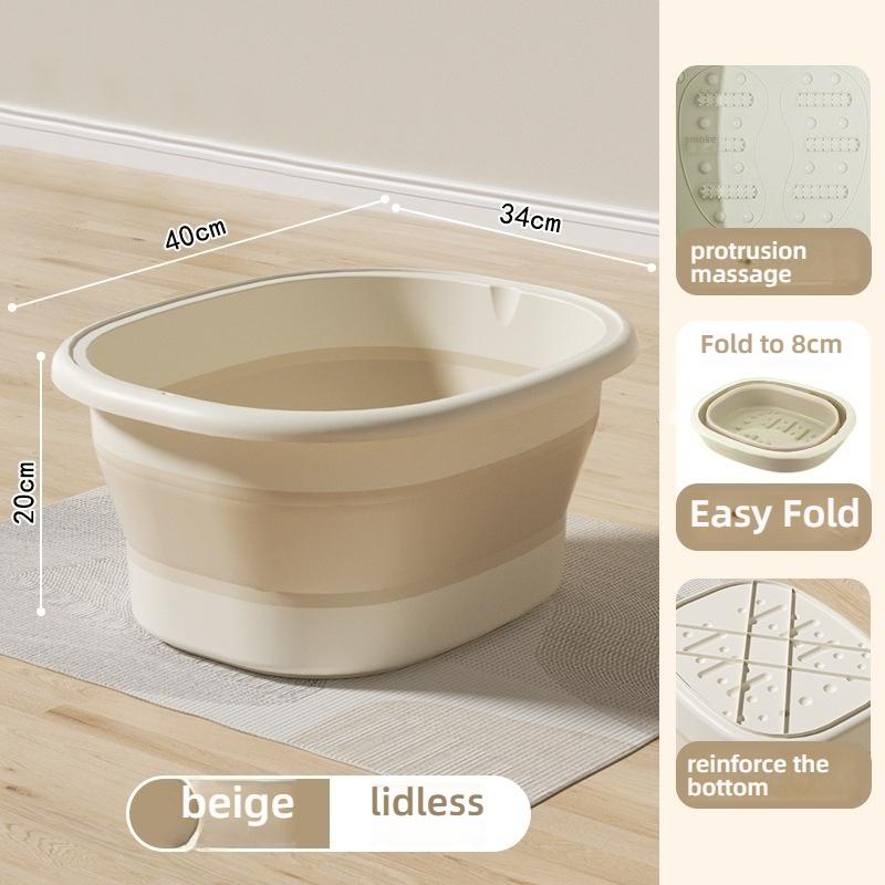 Foldable foot bath bucket household portable thickened foot bath over calf insulation foot bath foot bath bucket
