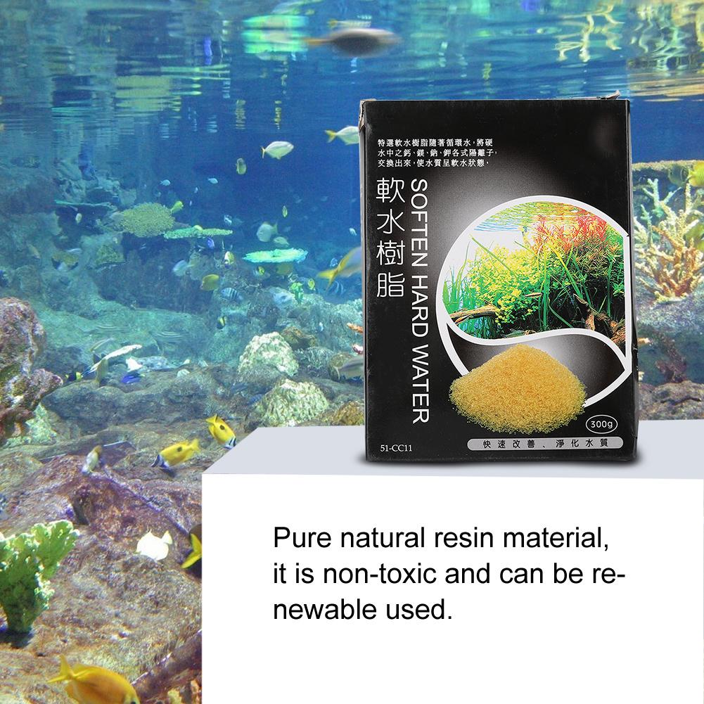 Soft Water Resin Filter Material Aquarium Filtering Particles for  Fish Tank Water Quality Softening