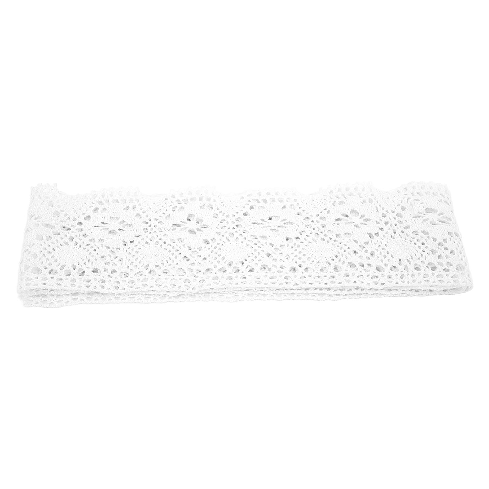 

Lace Ribbon Cotton Thread 10 Yards Environmental Friendly Decorative Accessories for Clothing Decoration DIY білий