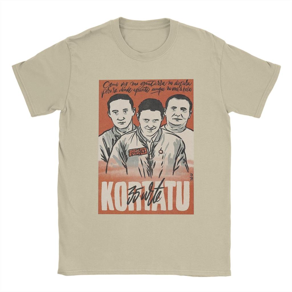 Kortatu Koszulki Muzyczne Męskie Bawełniane Vintage Koszulki Okrągły Dekolt T-shirt Krótki Rękaw Ubrania Prezent Urodzinowy