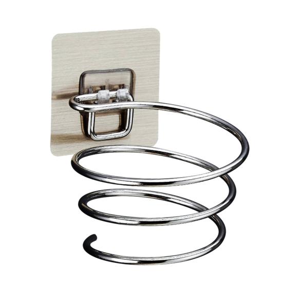 

Настенная спиральная подставка для вентилятора из нержавеющей стали, держатель для фена для ванной комнаты, стойка No Protection Tube