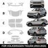 Paint Protective Foil for Volkswagen Tiguan 2022-2024, TPU Clear Bra Kit