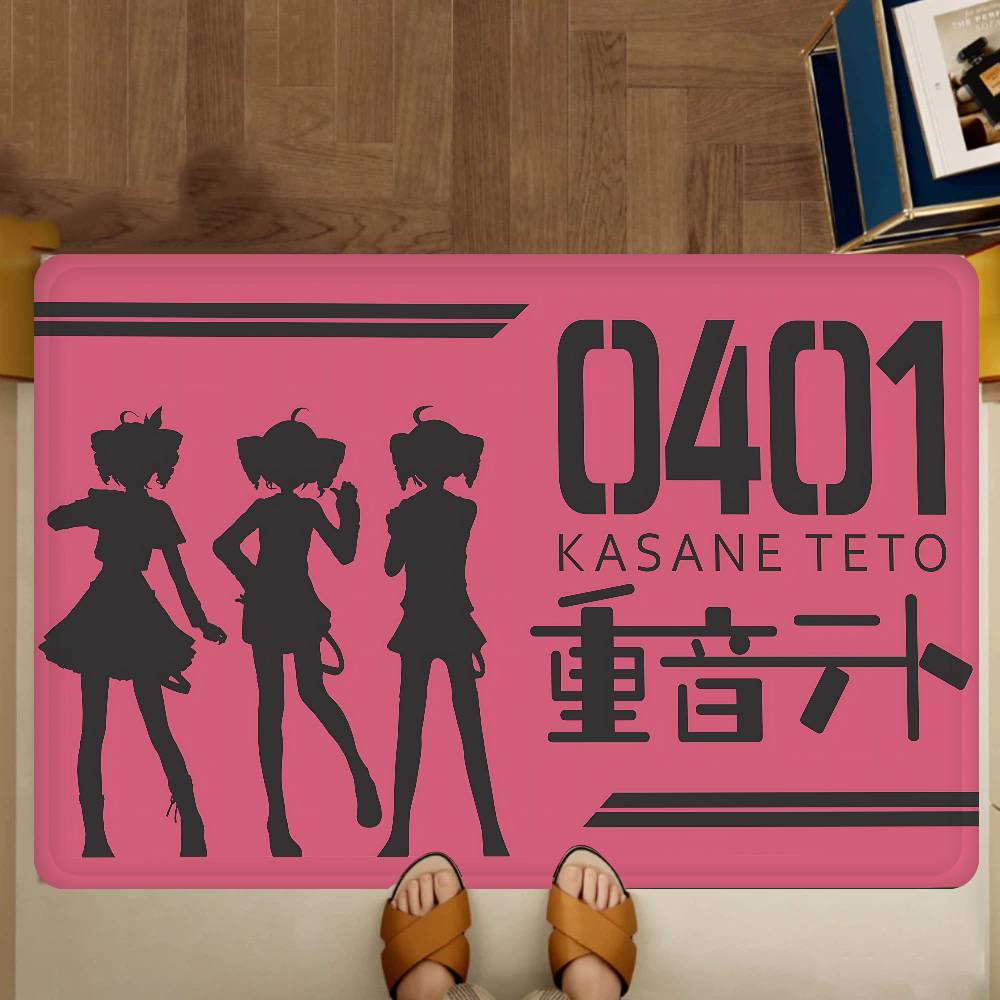 Vocaloid Teto Singer girl Floor Mat Rectangle Anti-slip Home Soft Badmat Front Door Indoor Outdoor Mat Hotel Decor Mat