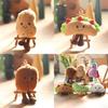 Adorable Cute Sandwich Plush Toy Keychain Hamburger Eggplant Doll Accessory