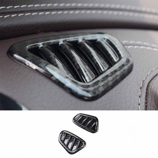 2016-21 Fit For Benz E-Class Dashboard Side Outlet Vent Cover Trim Carbon Fiber