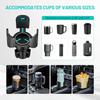 2 Pack Car Cup Holder Expander Adapter (Adjustable) This Hill All Purpose Cup Holder Expander For Car With Rubber Fits Less Than 5.51" Large Bottles
