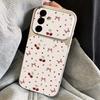 Lemon Cherry Fruit Leather Lanyard Case For Samsung S26 S25 Ultra S24 S23 S22 Plus S21 FE A16 A17 A26 A36 A37 A54 A55 A56 A57 5G Cover