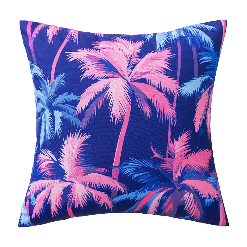 

Маленькая и свежая наволочка с принтом для улицы Sanwei Лист подсолнуха Поясничная подушка Сад Двор Диван Кресло Украшение Водонепроницаемая наволочка 45 * 45cm without core