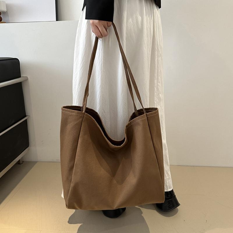 Женские повседневные холщовые сумки через плечо — фото 7