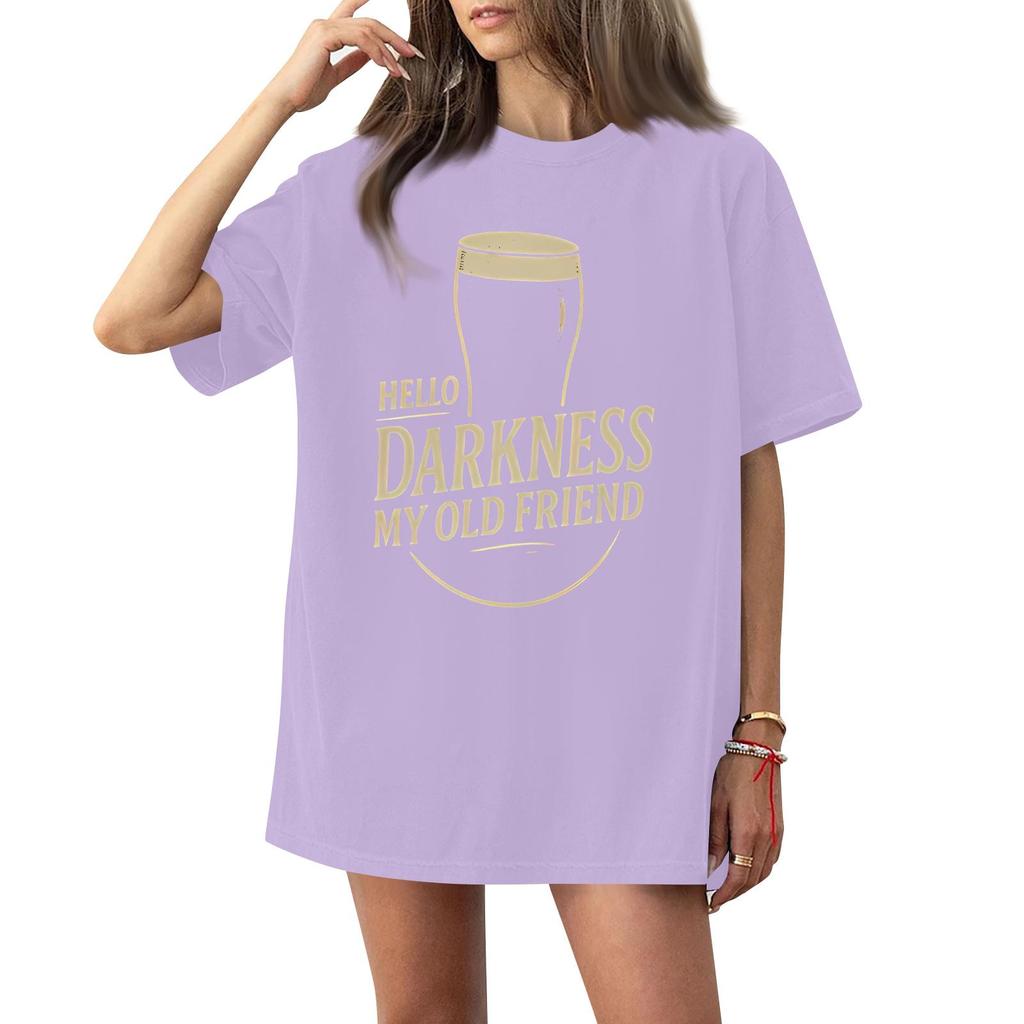 Women's Casual Fashion Round Neck St. Patrick Print Short Sleeve T-Shirt Top