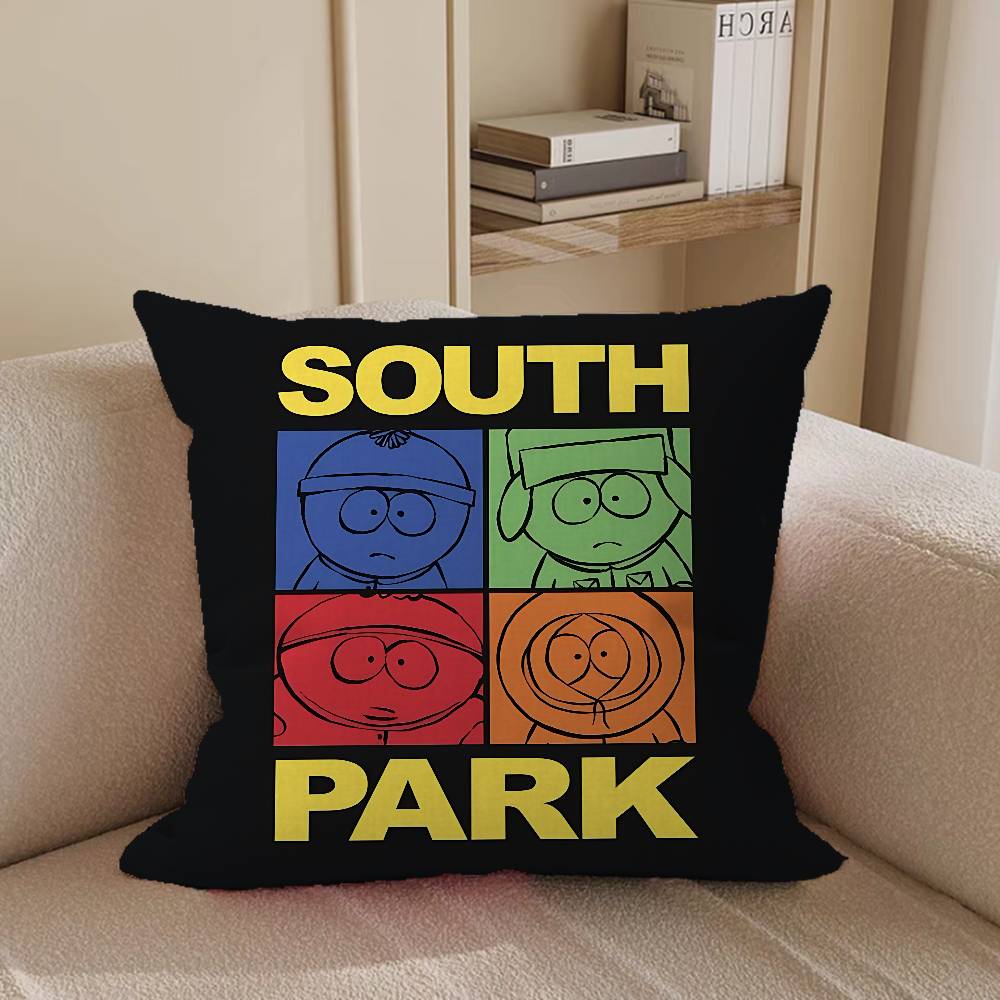 S-South P-Park Pillow Gifts Home Office Furnishings Bedroom Sofa Car Cushion Cover Case 45x45cm