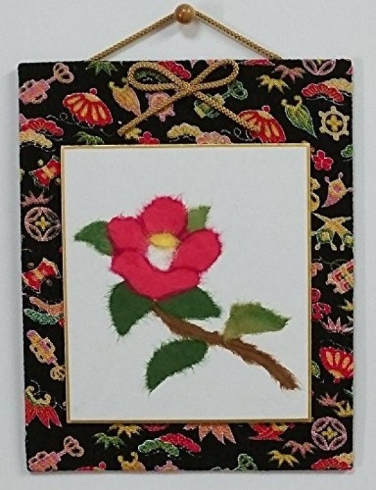 Craft Kit Mino Washi Paper Wall Hanging "Camellia"