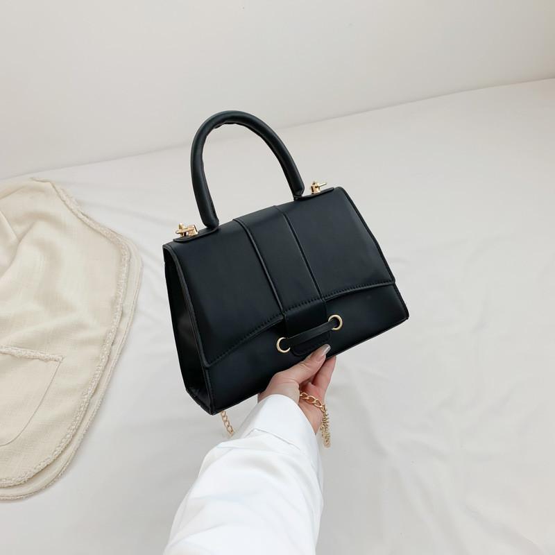 

Stylish Pu Leather Crossbody Bag For Women Trendy Chain Shoulder Bag In Multiple Colors чёрный