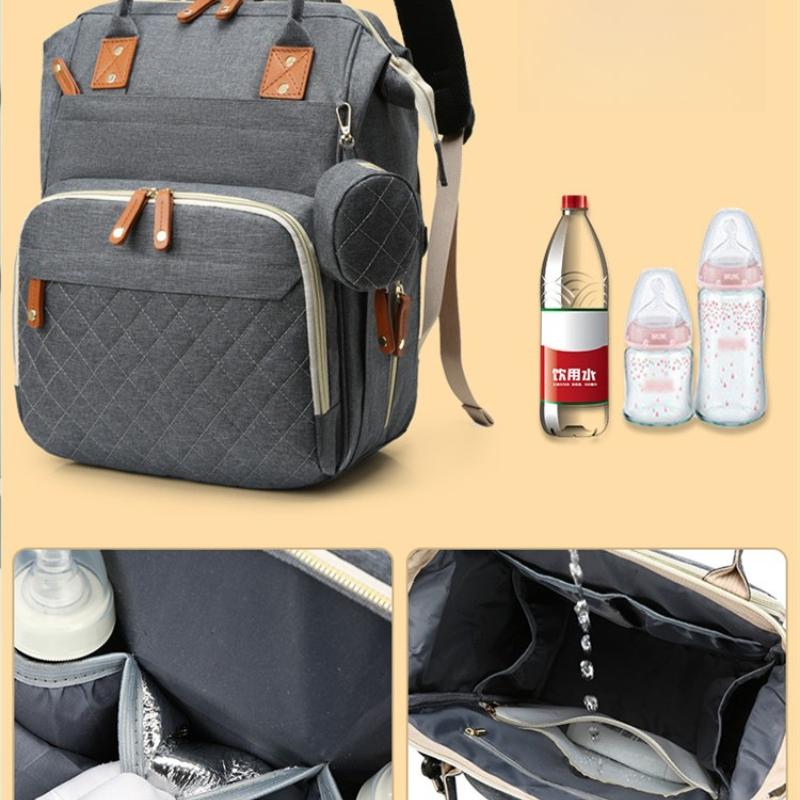 1pcs Large Capacity Mommy Bag Multi Functional Portable Mom Storage Backpack Multi Layer Mother Baby Bags Bottle Aluminum Foil Insulated Pocket