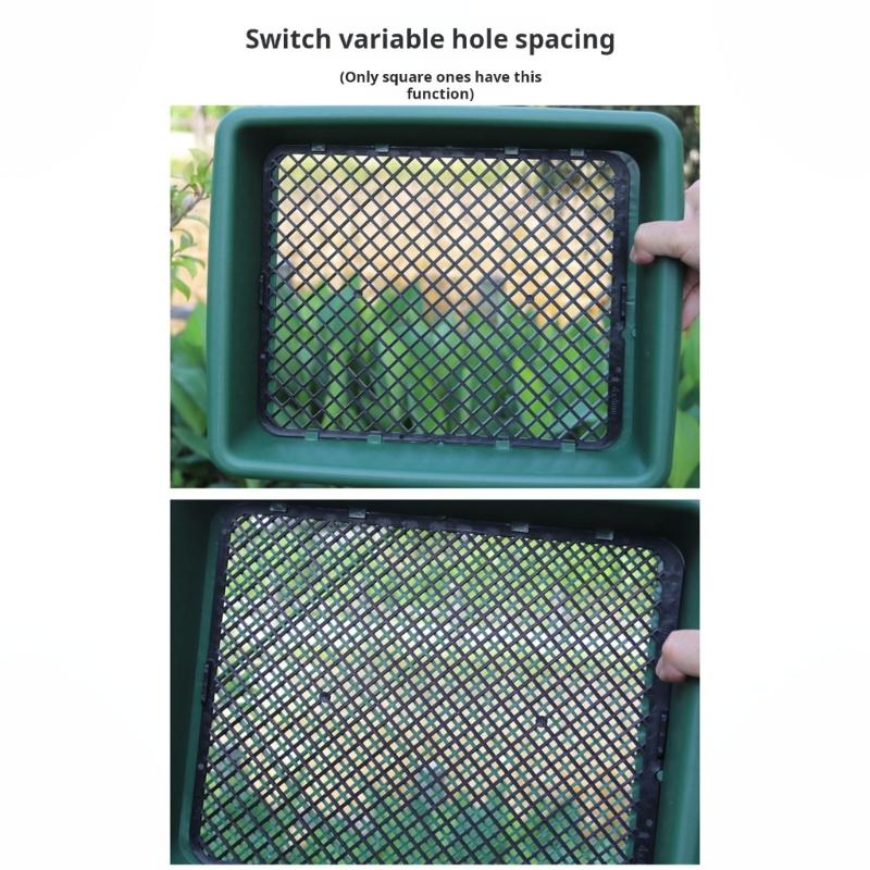 Soil Sifter Plastic Soil Sieve Filter Mesh for Soil Stone Sifting Filtration Home Garden Flower Plant Nursery Tool