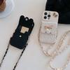 3D Bowknot Crossbody Wallet Phone Case For iPhone 16 15 14 Plus 13 12 11 XS XR X 7 8 Pro Max Plus SE with Card Holder Lanyard