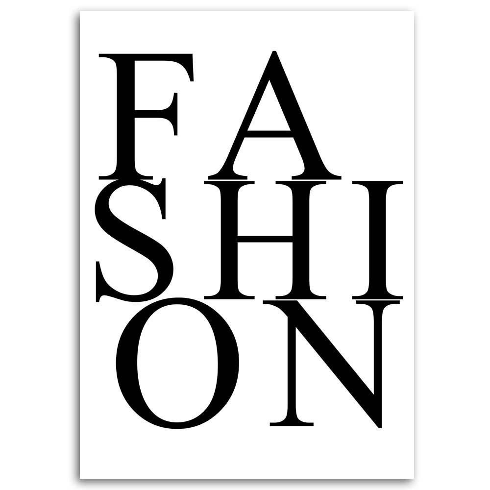 Canvas Print, Fashion Inscription