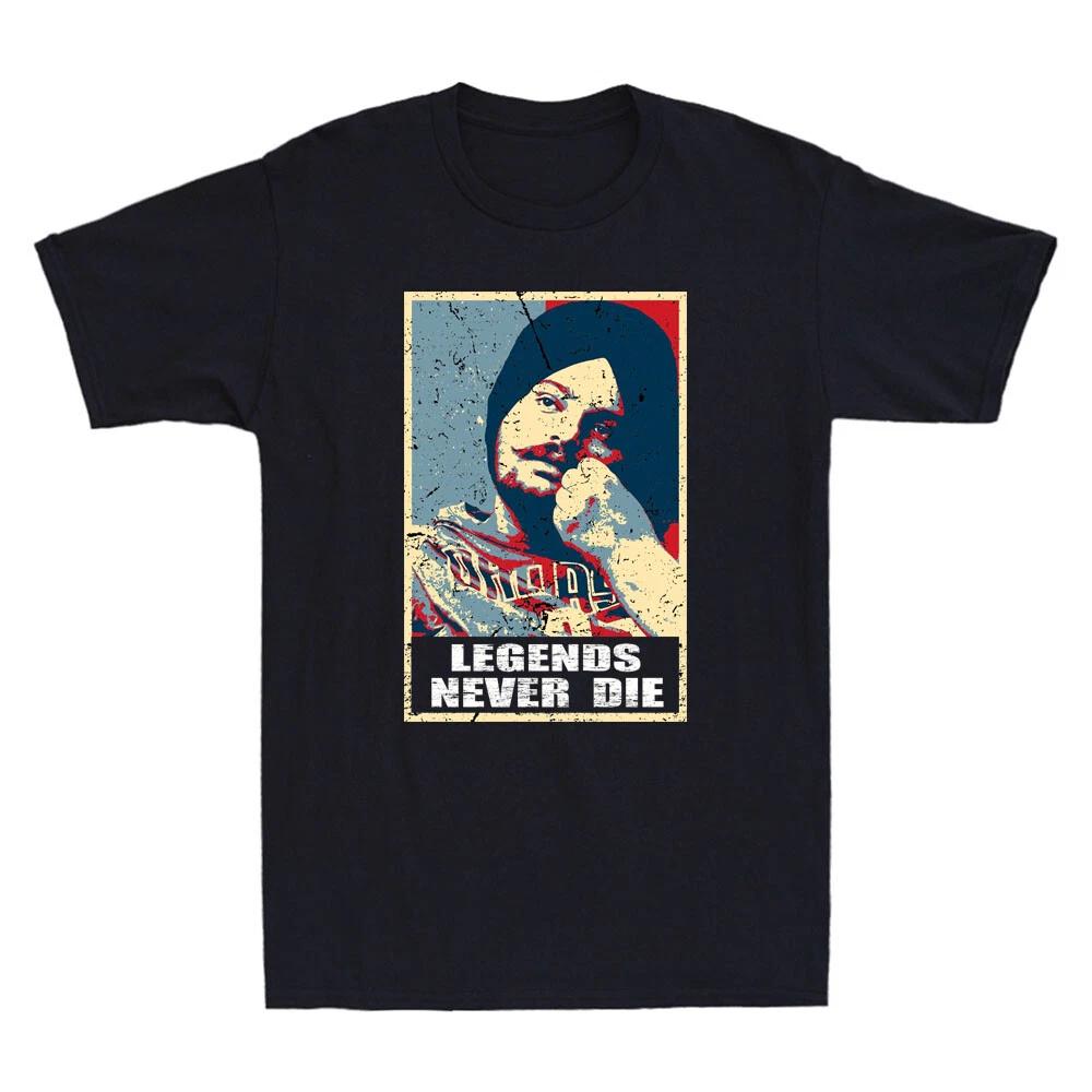 Sidhu Moosewala Rapper Shirt Legends Moose Wala Forever Vintage Men s T-Shirt M