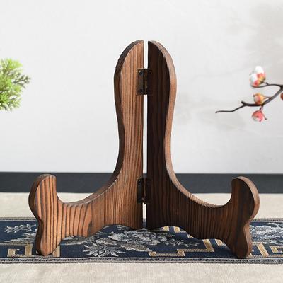 Holz Klappbar Porzellan Teller Display Heimdeko Ausstellungsständer Lagerregal Dekoratives Regal Staffelei
