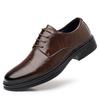 Leather shoes men's British style business formal wear retro men's shoes autumn new men's soft sole wearable casual derby shoes