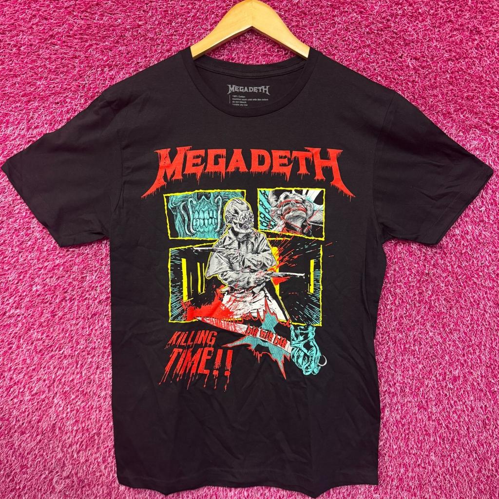 Megadeth Killing Time Crush the World Tour Metal Band Tee M