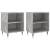 VidaXL Bedside Tables 2 Pcs Concrete Grey 40x30x50 Cm Engineered Wood 826773